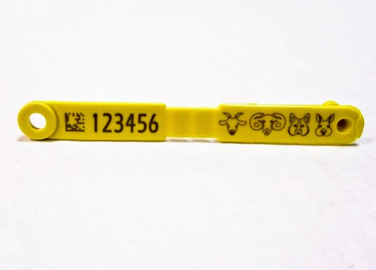 Ear tag 1090 for animal identification, 10 pcs